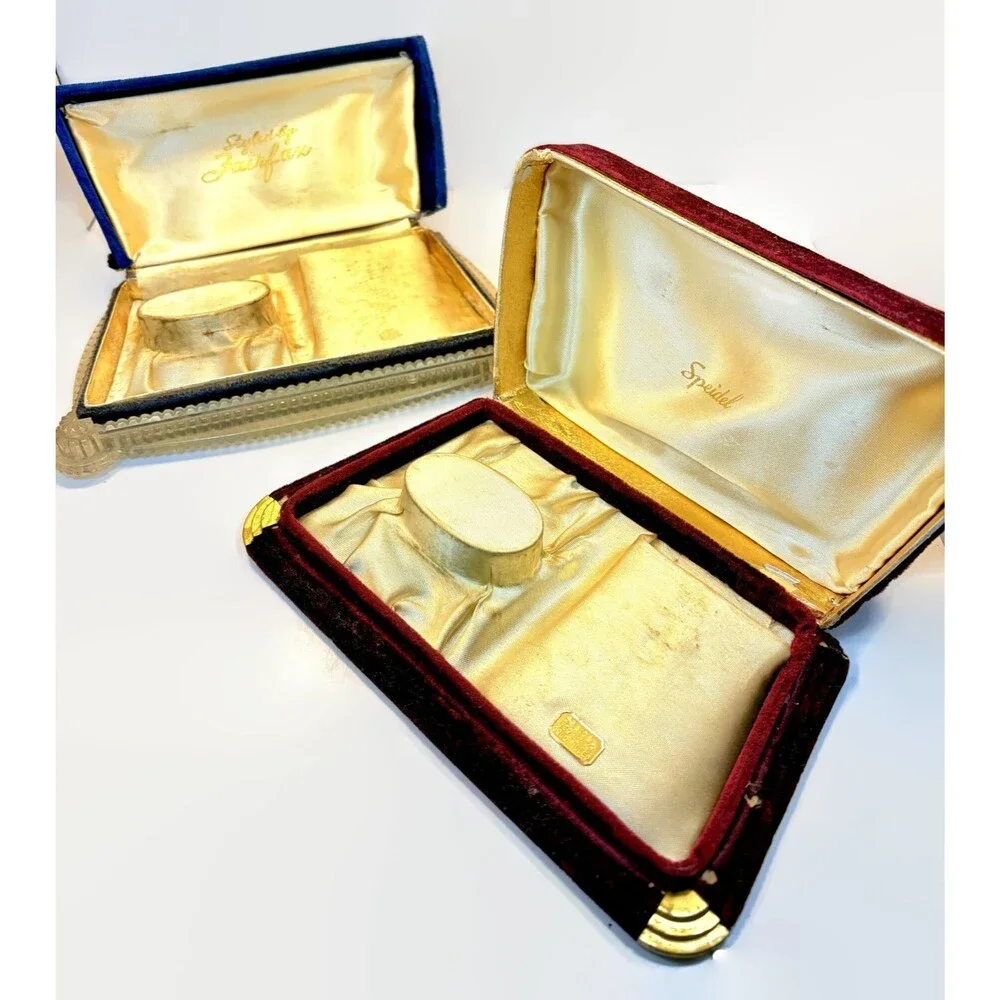 Vintage Antique Presentation Jewelry Boxes  Sweetheart Bracelets, Speidel Fairax